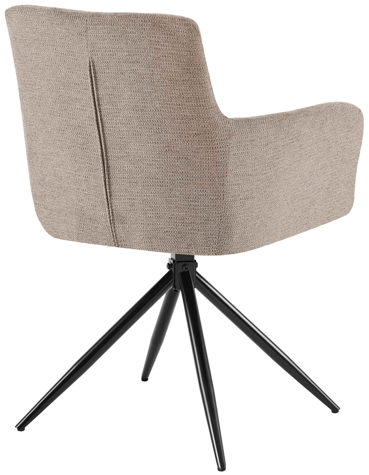 Set van 2 eetkamerstoelen Jonah stof taupe taupe