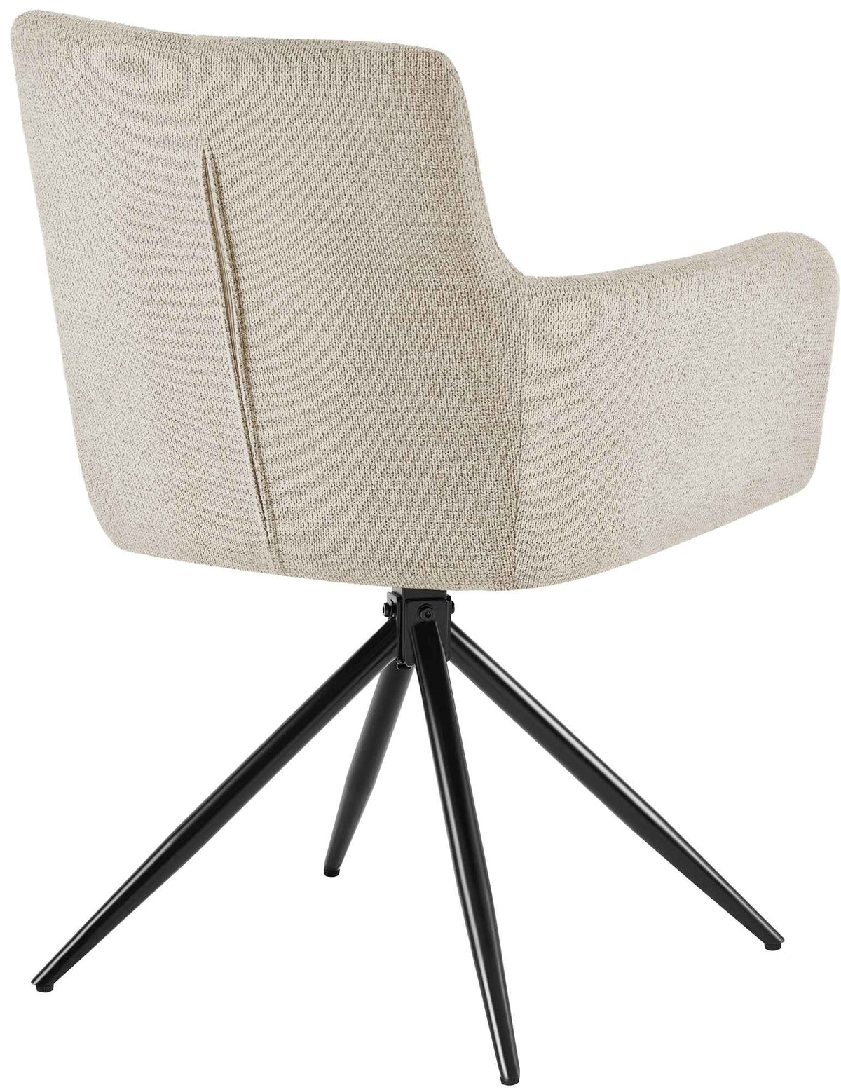 Set van 2 eetkamerstoelen Jonah stof creme creme