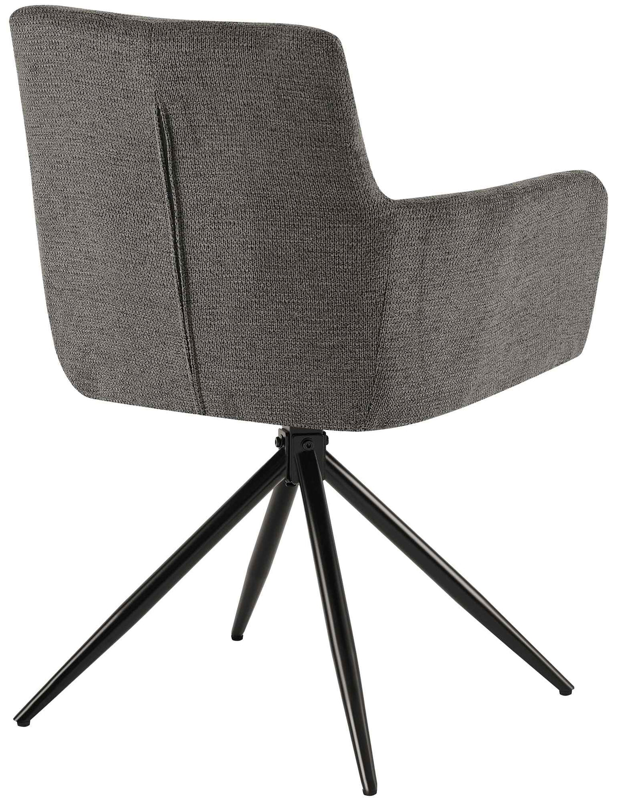 Set van 2 eetkamerstoelen Jonah stof donkergrijs dunkelgrau