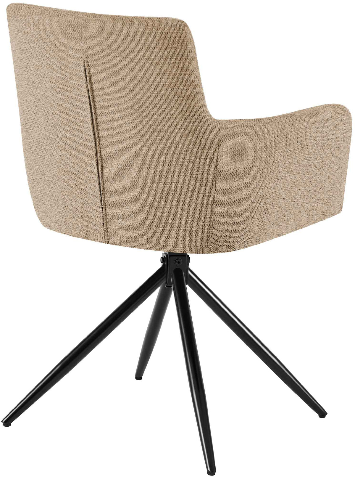 Set van 2 eetkamerstoelen Jonah stof licht bruin hellbraun