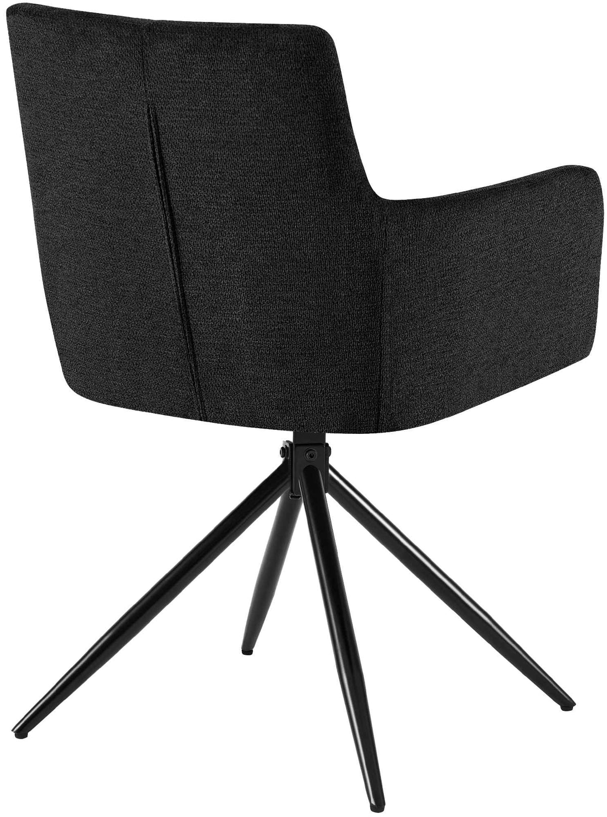 Set van 2 eetkamerstoelen Jonah stof zwart schwarz