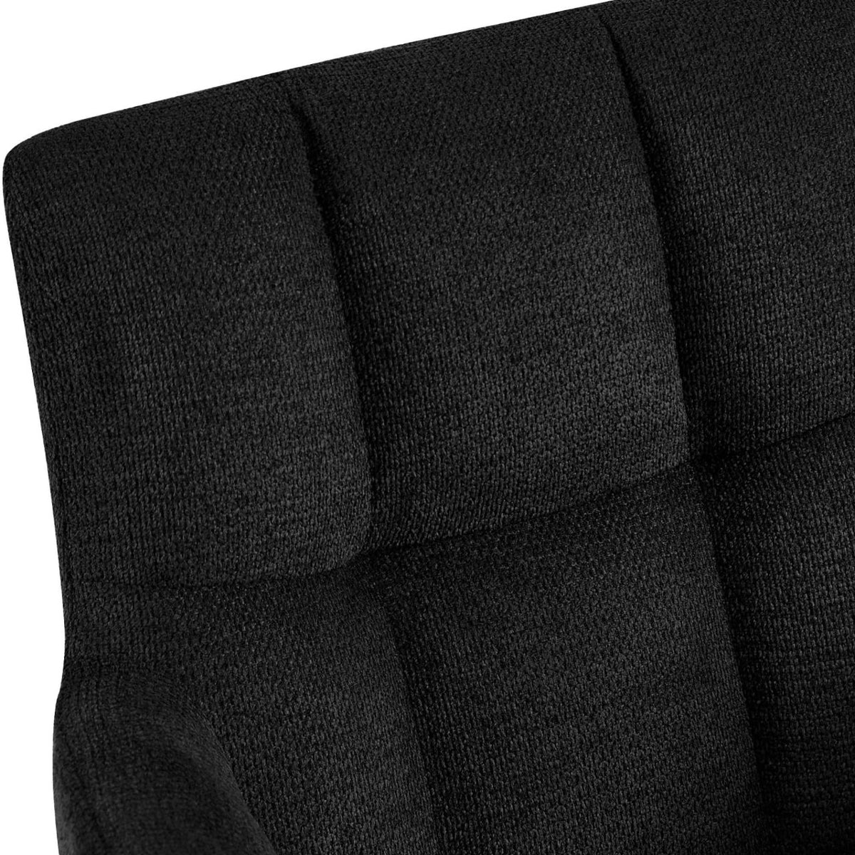 Set van 2 eetkamerstoelen Jonah stof zwart schwarz