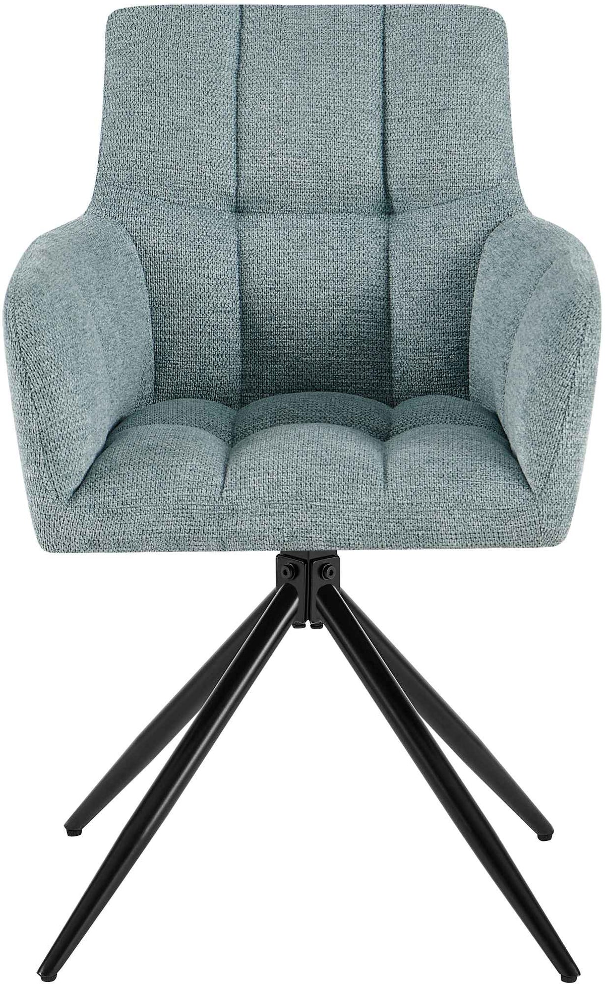 Set van 2 eetkamerstoelen Jonah stof turkis türkis