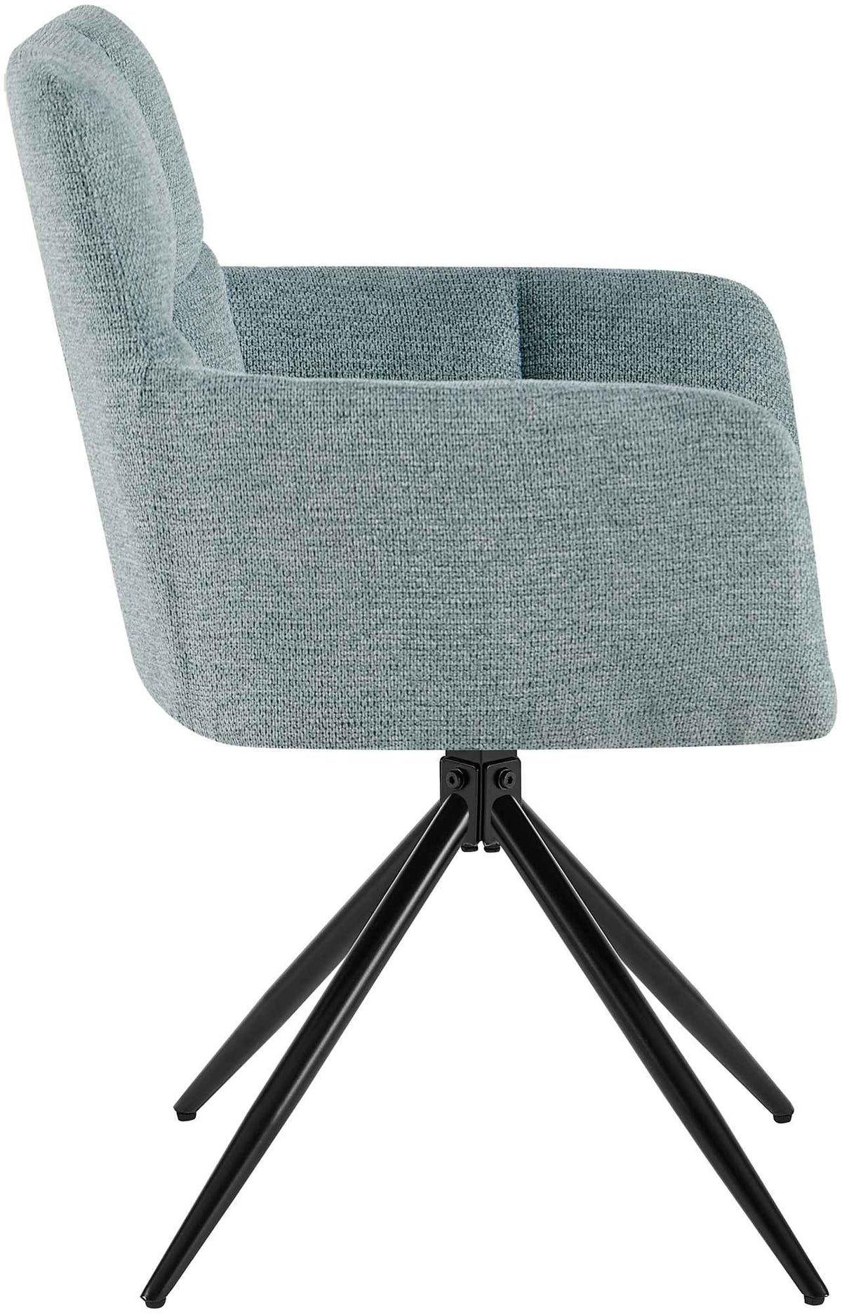 Set van 2 eetkamerstoelen Jonah stof turkis türkis