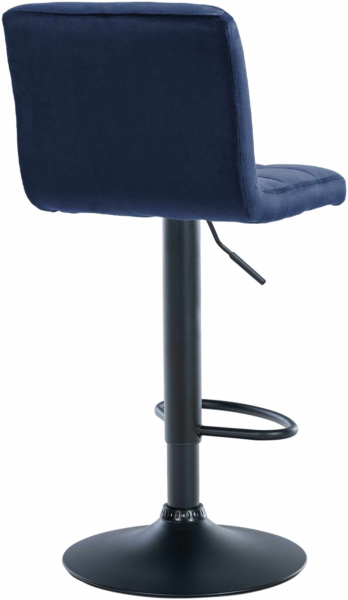 Barkruk Peru Fluweel blauw,zwart blau