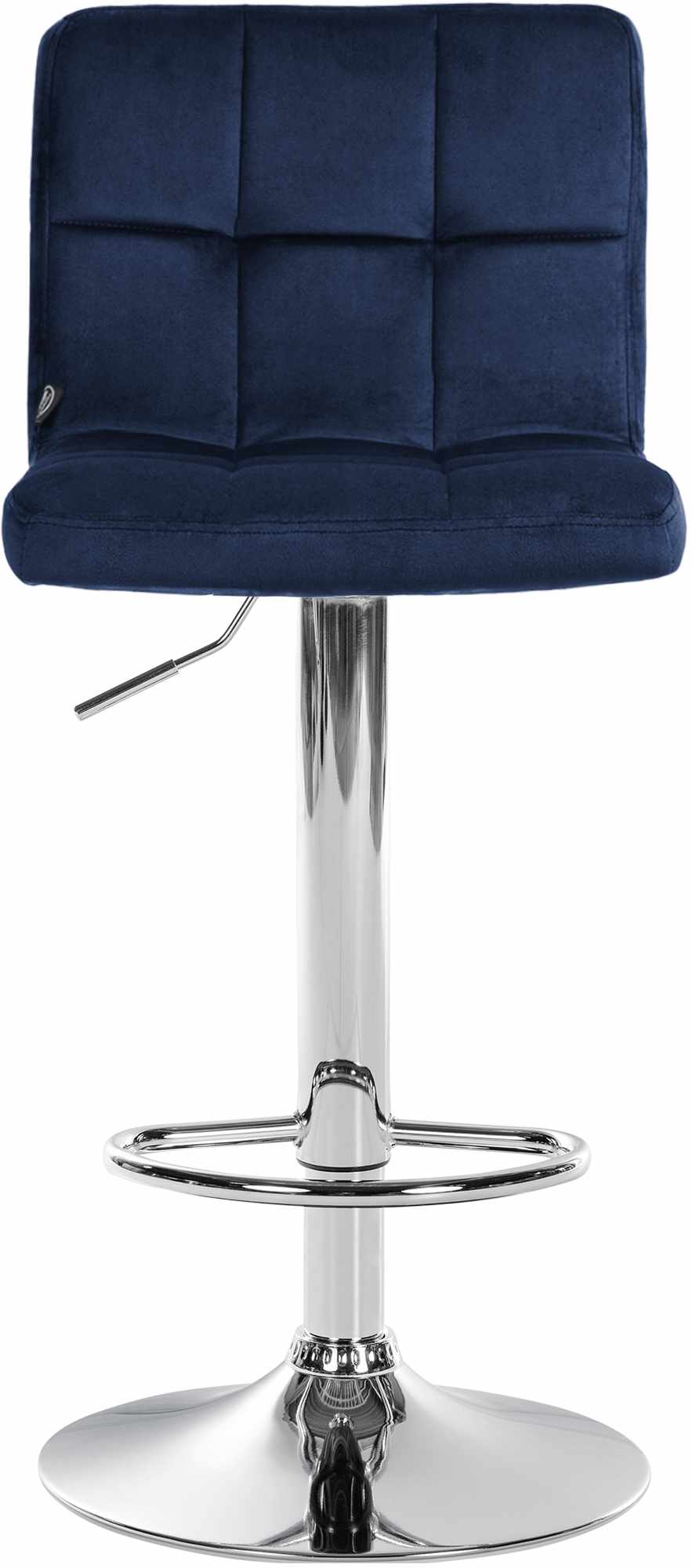 Set van 2 Barkrukken Peru Fluweel blauw,chroom blau