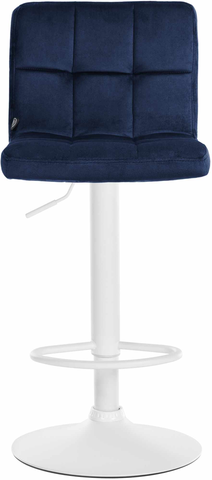 Barkruk Peru Fluweel blauw,wit blau