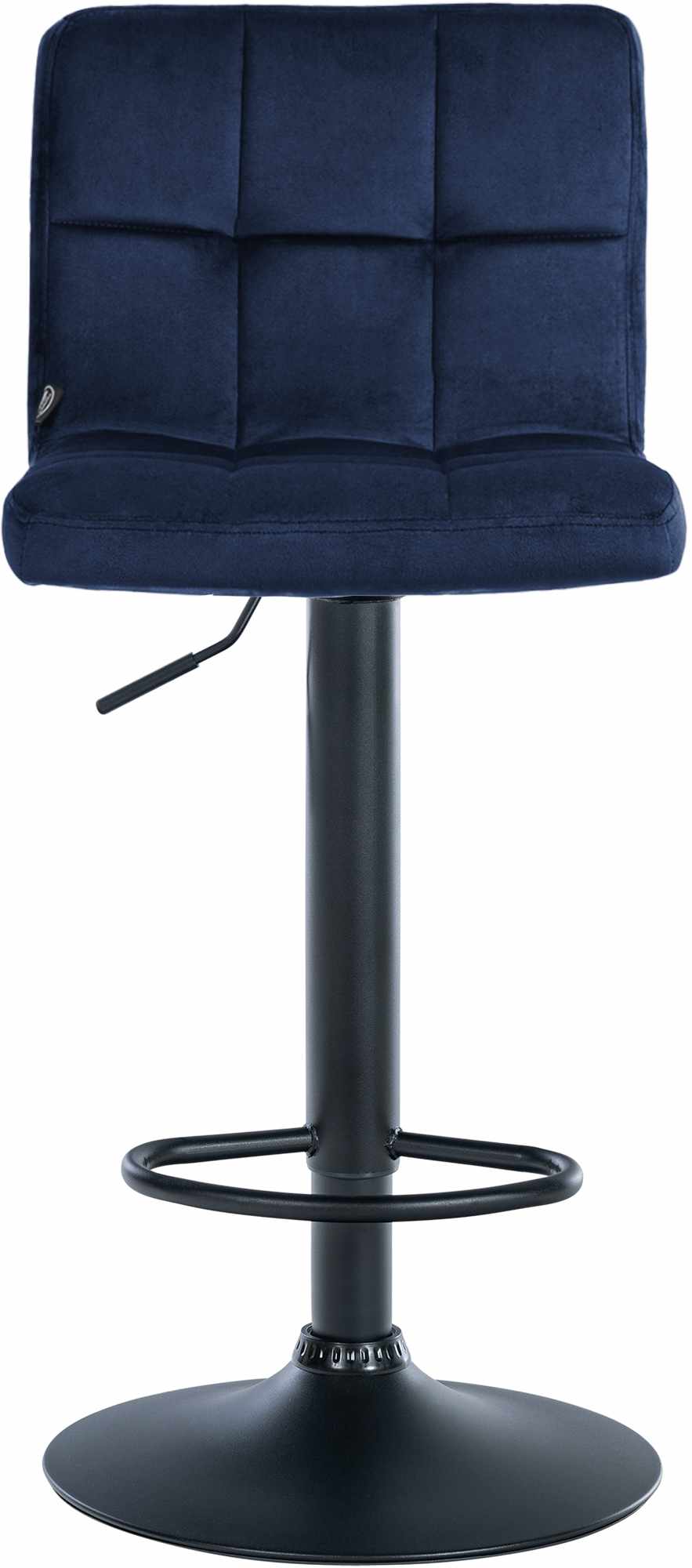 Set van 2 Barkrukken Peru Fluweel blauw,zwart blau