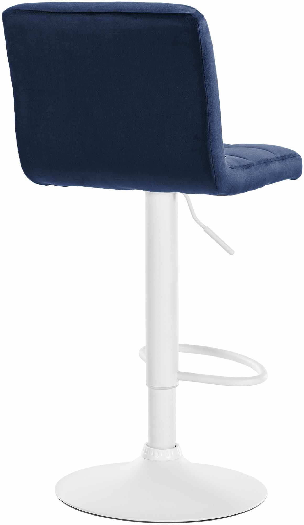 Set van 2 Barkrukken Peru Fluweel blauw,wit blau