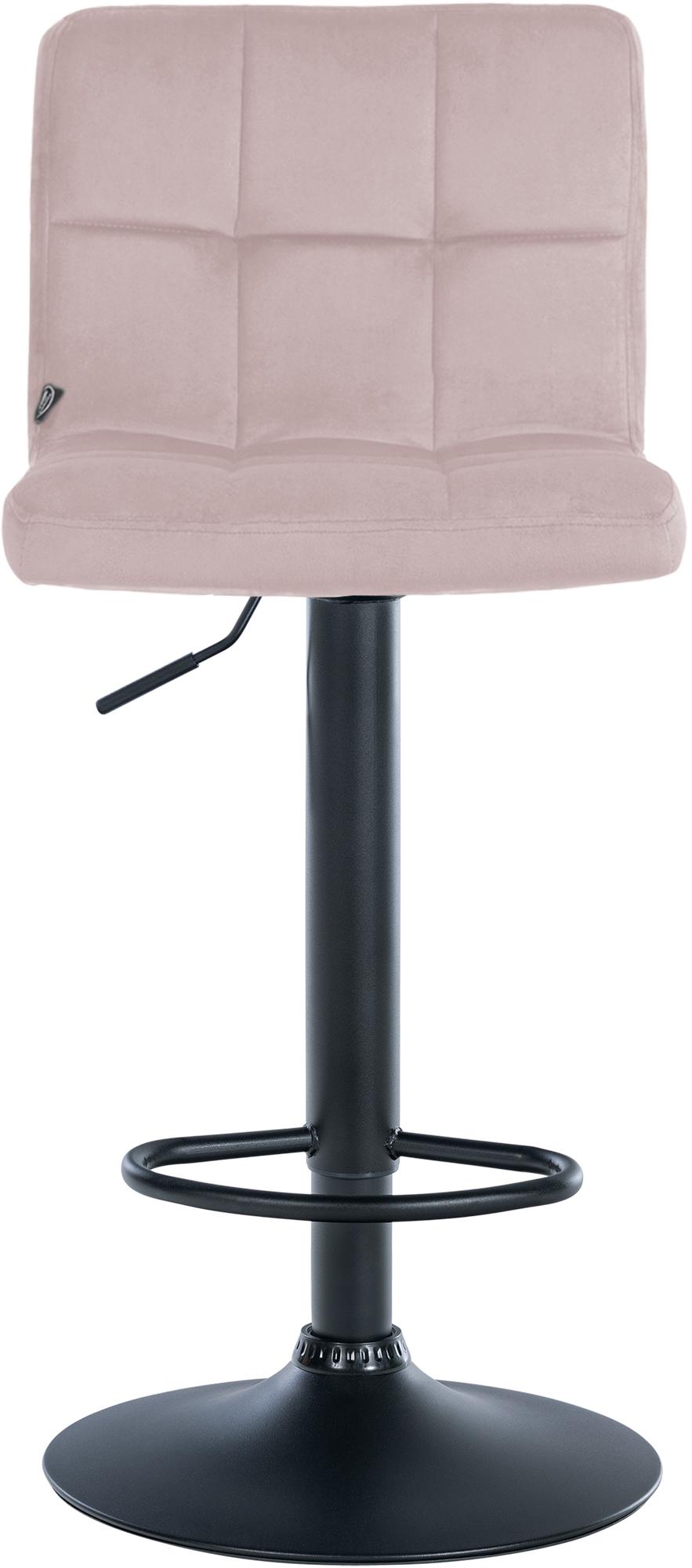 Set van 2 Barkrukken Peru Fluweel rosa,zwart rosa