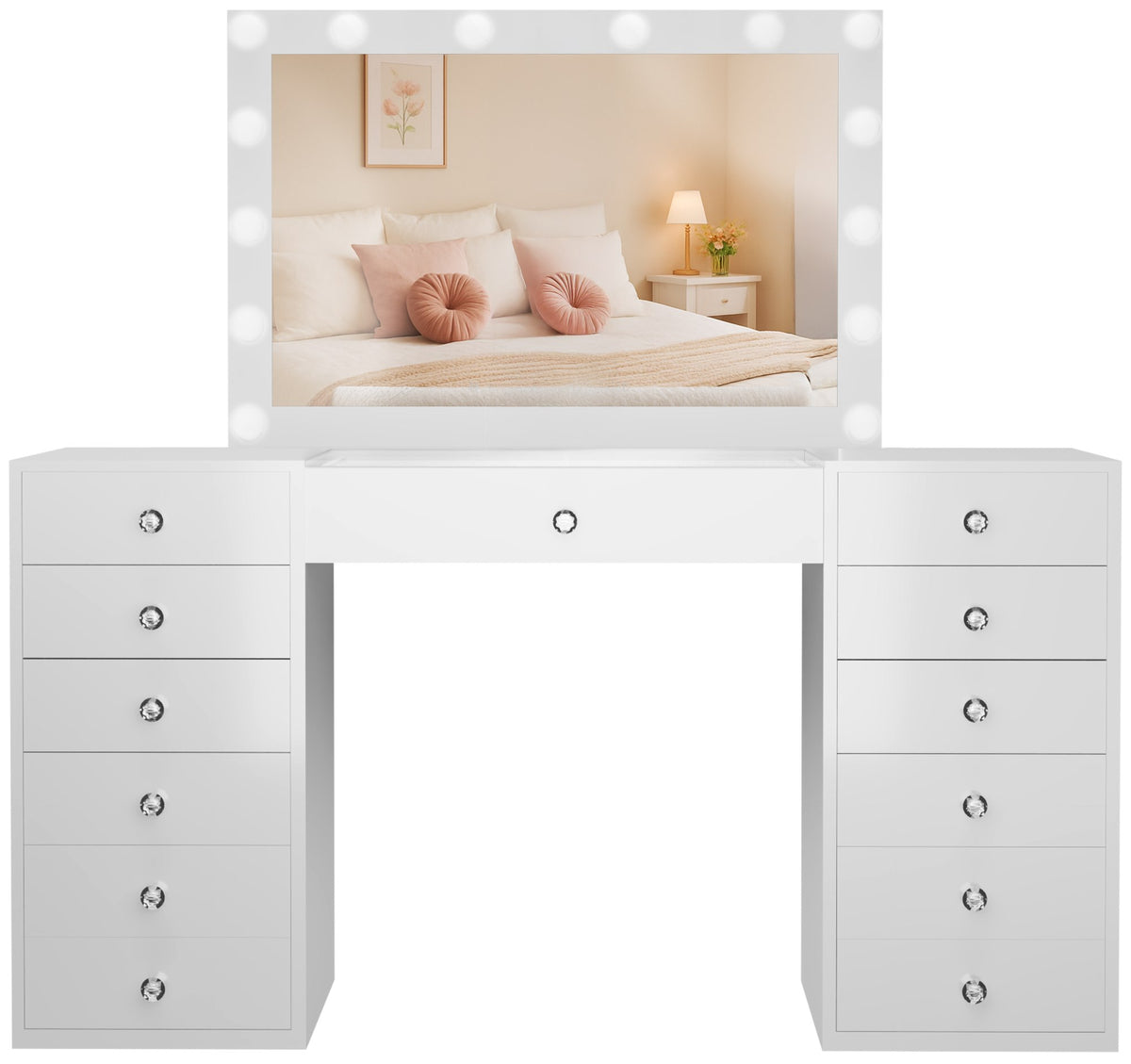 Kaptafel Attalla wit weiß
