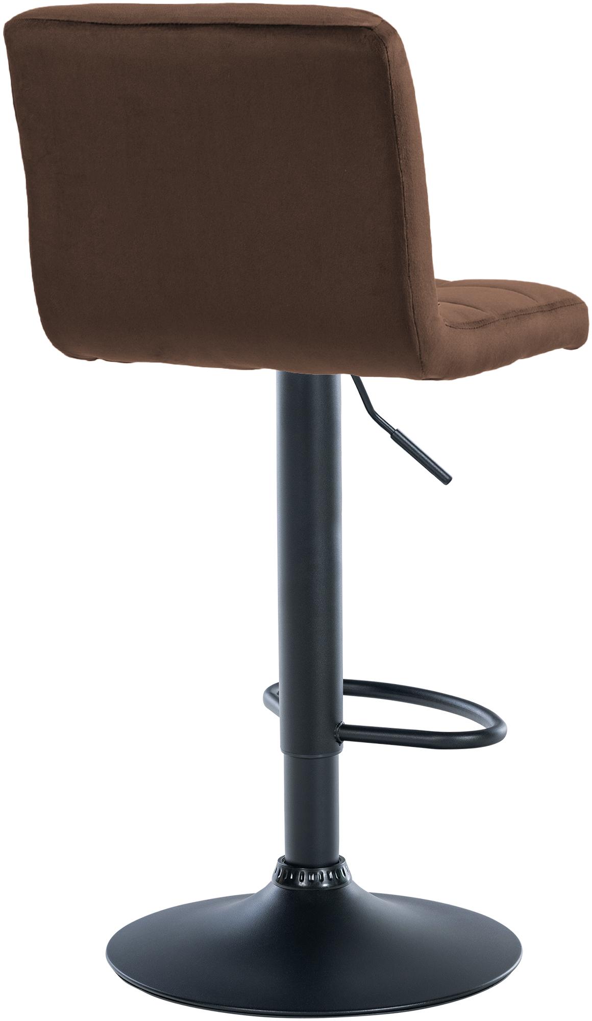 Barkruk Peru Fluweel bruin,zwart braun