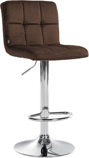 Barkruk Peru Fluweel bruin,chroom braun