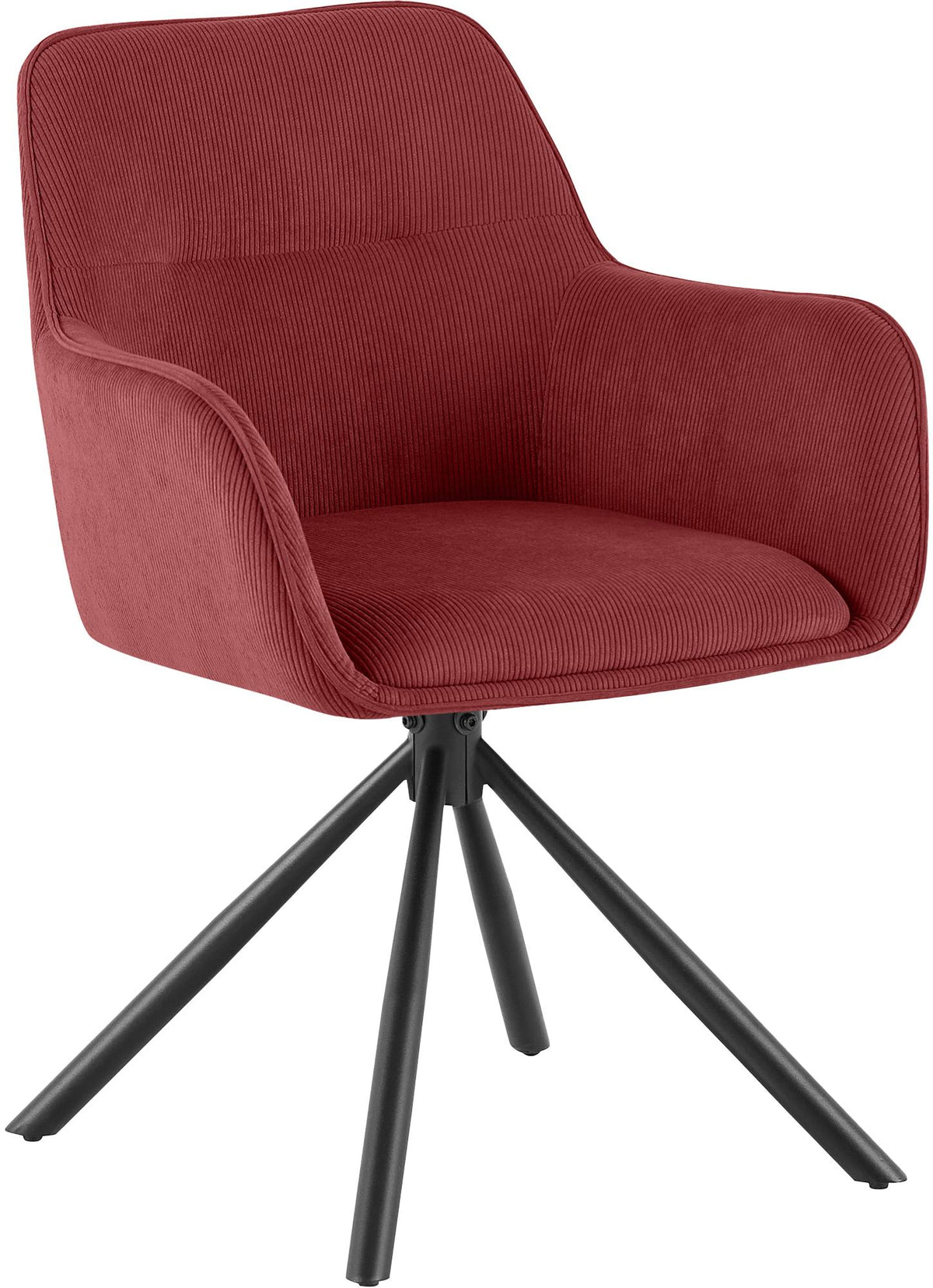 Stuhl Tipton Cord bordeauxrot