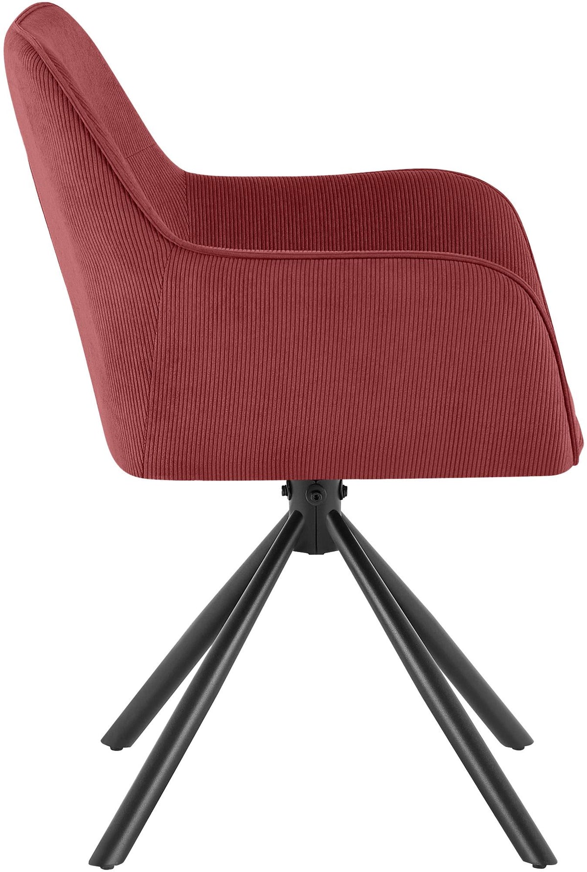 Stuhl Tipton Cord bordeauxrot