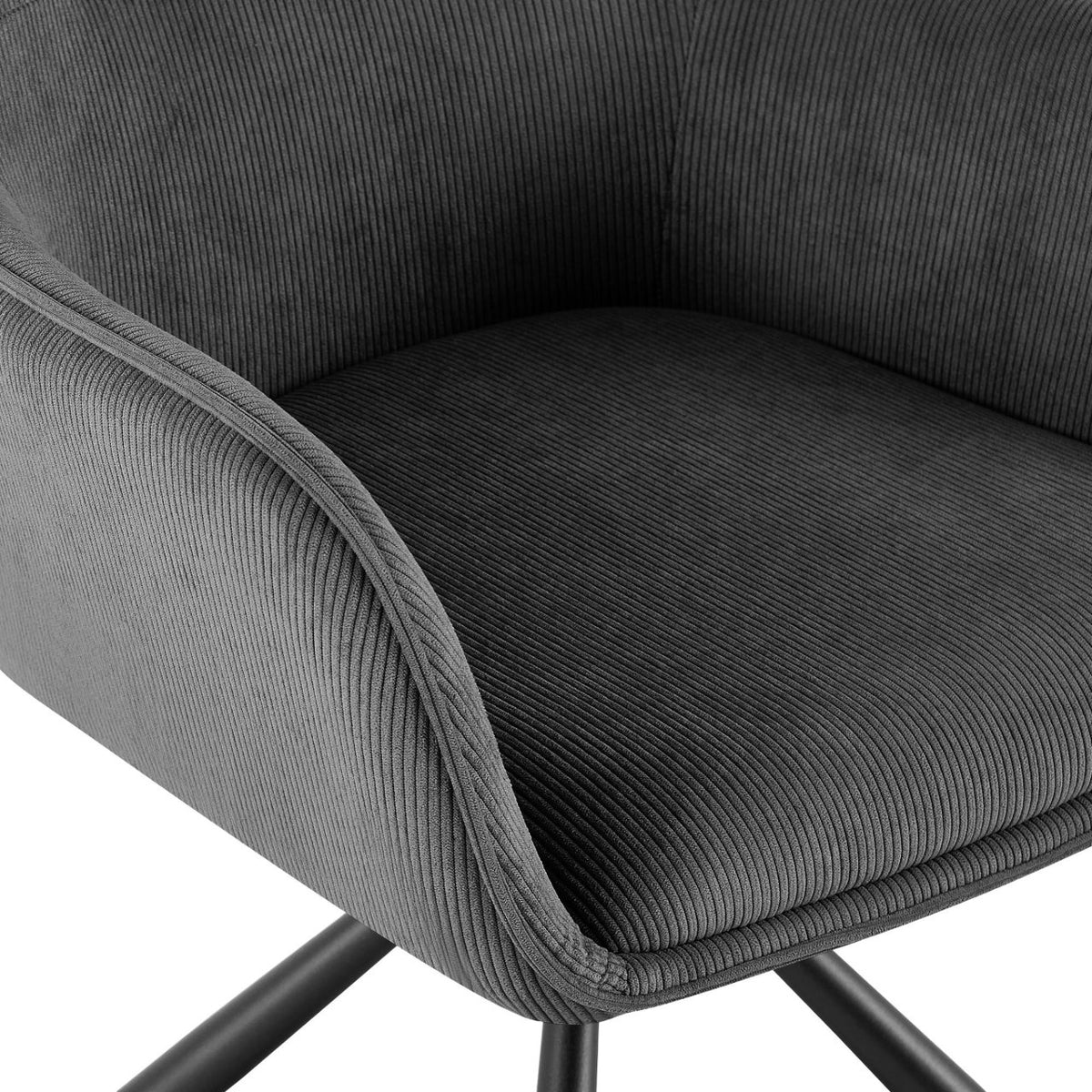 Stuhl Tipton Cord grau