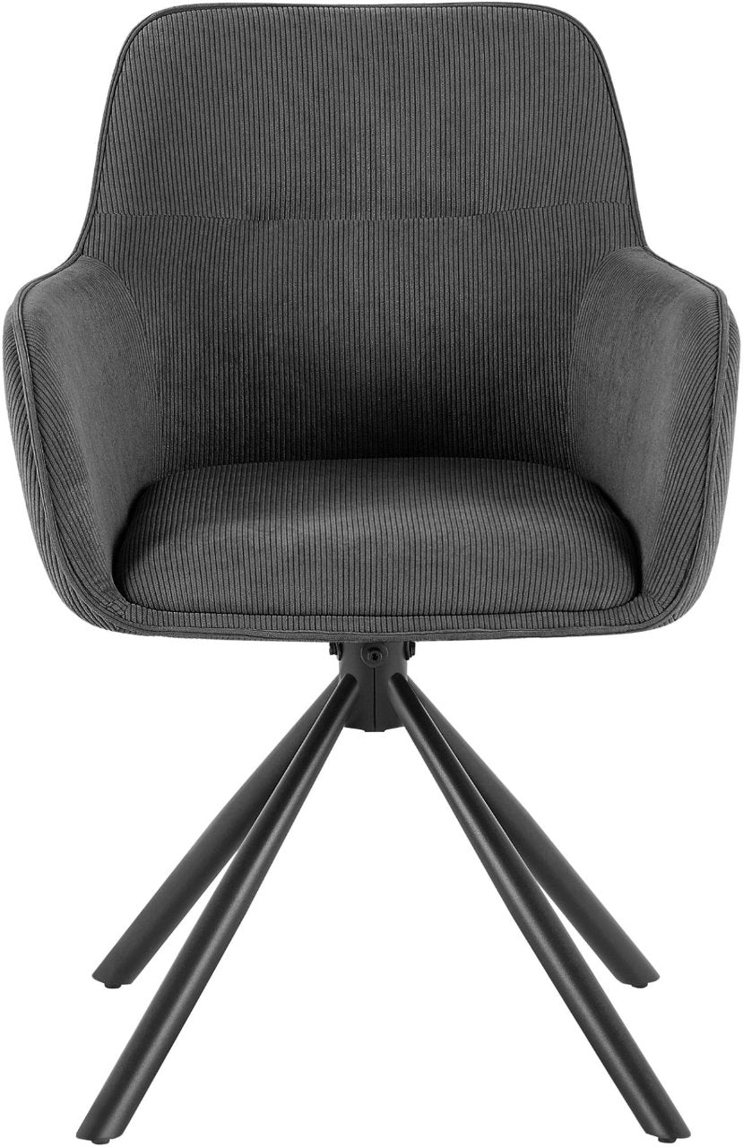 Stuhl Tipton Cord grau