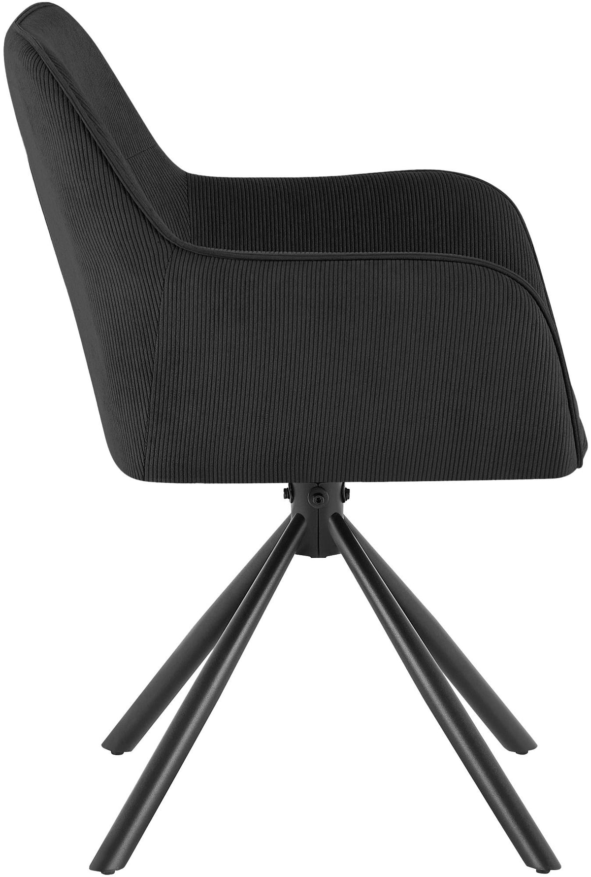 Stuhl Tipton Cord schwarz