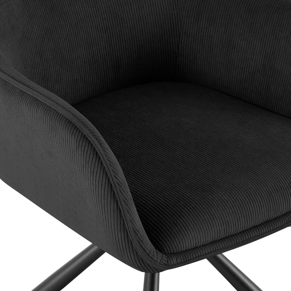 Stuhl Tipton Cord schwarz