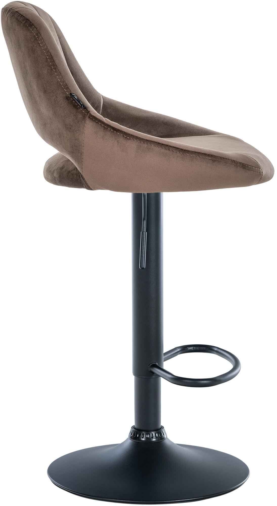 Barkruk Milet Fluweel bruin,zwart braun