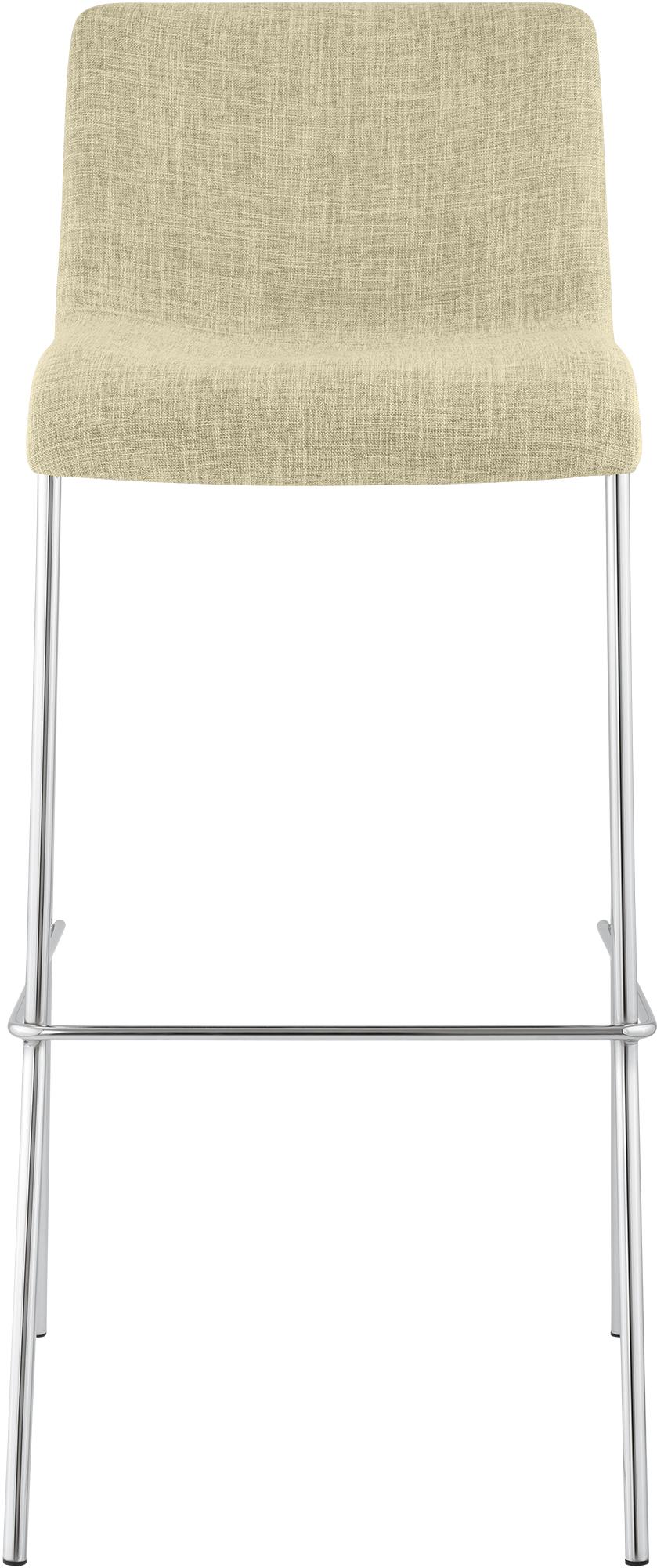 Set van 2 barkrukken Hover Stof creme,chroom creme