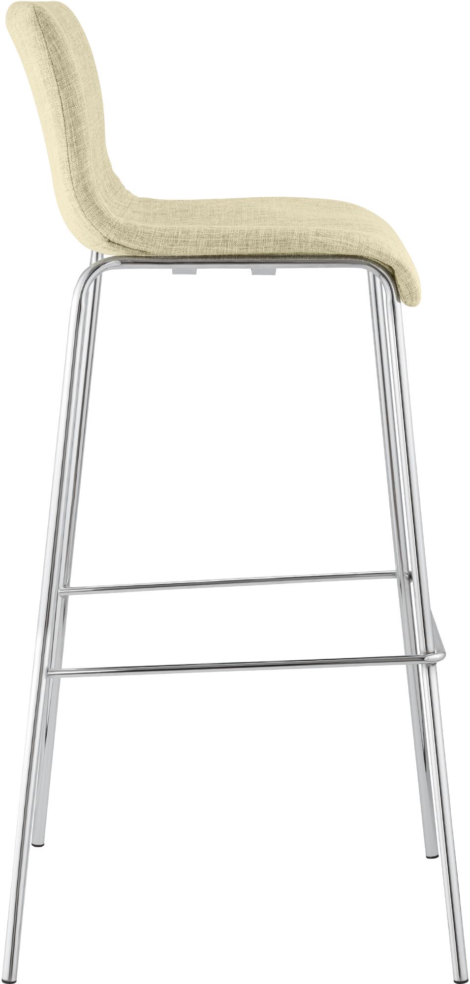 Set van 2 barkrukken Hover Stof creme,chroom creme