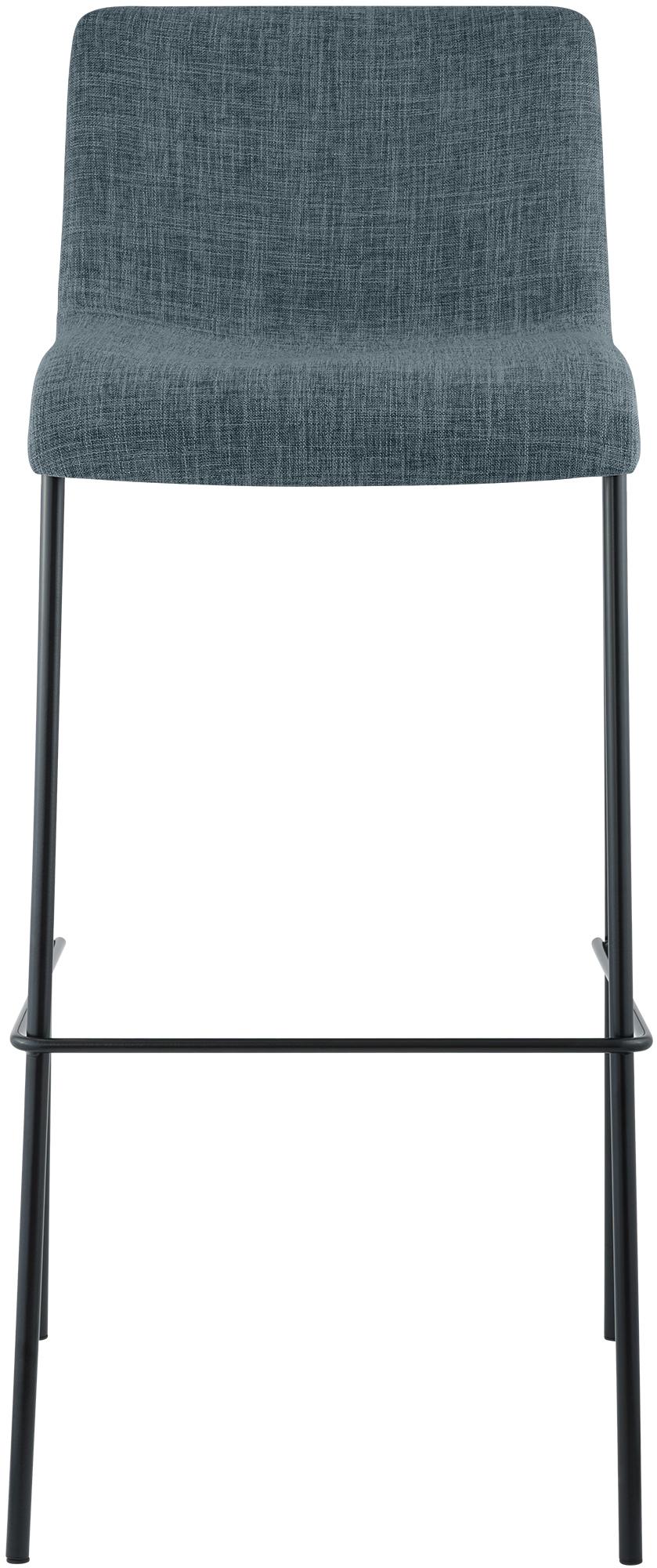 Set van 2 barkrukken Hover Stof blauw,zwart blau