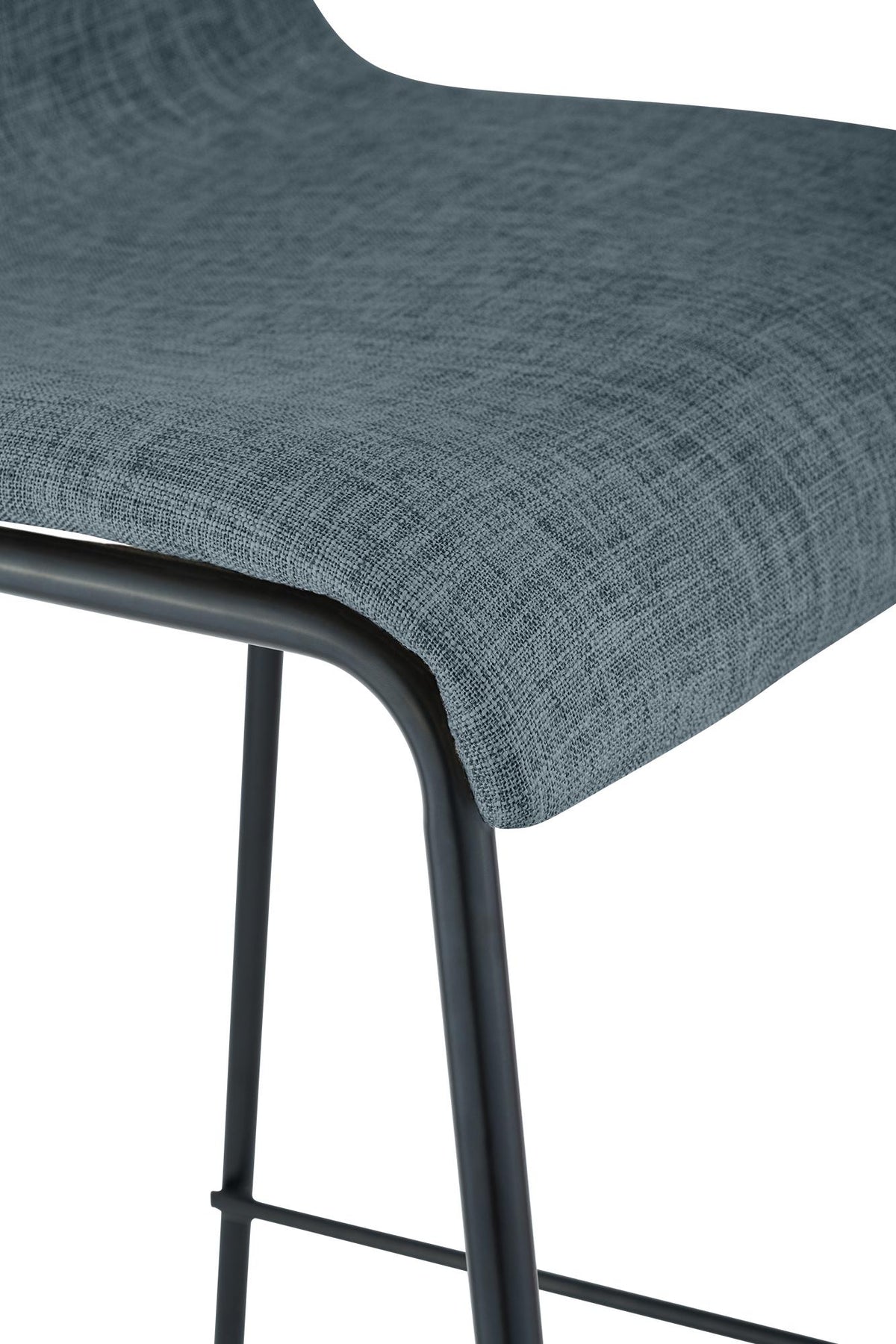 Set van 2 barkrukken Hover Stof blauw,zwart blau