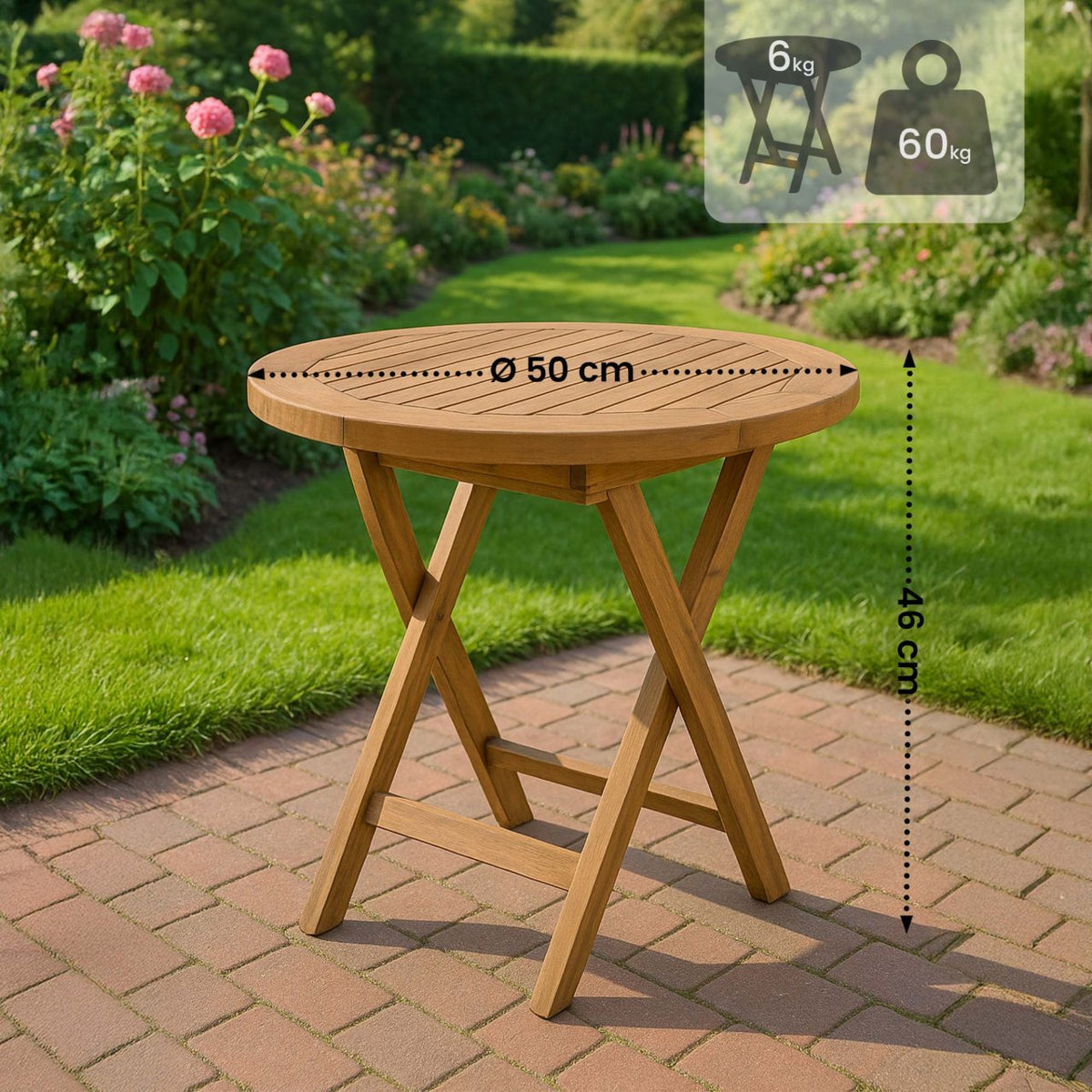 Bijzettafel Maharao teak teak