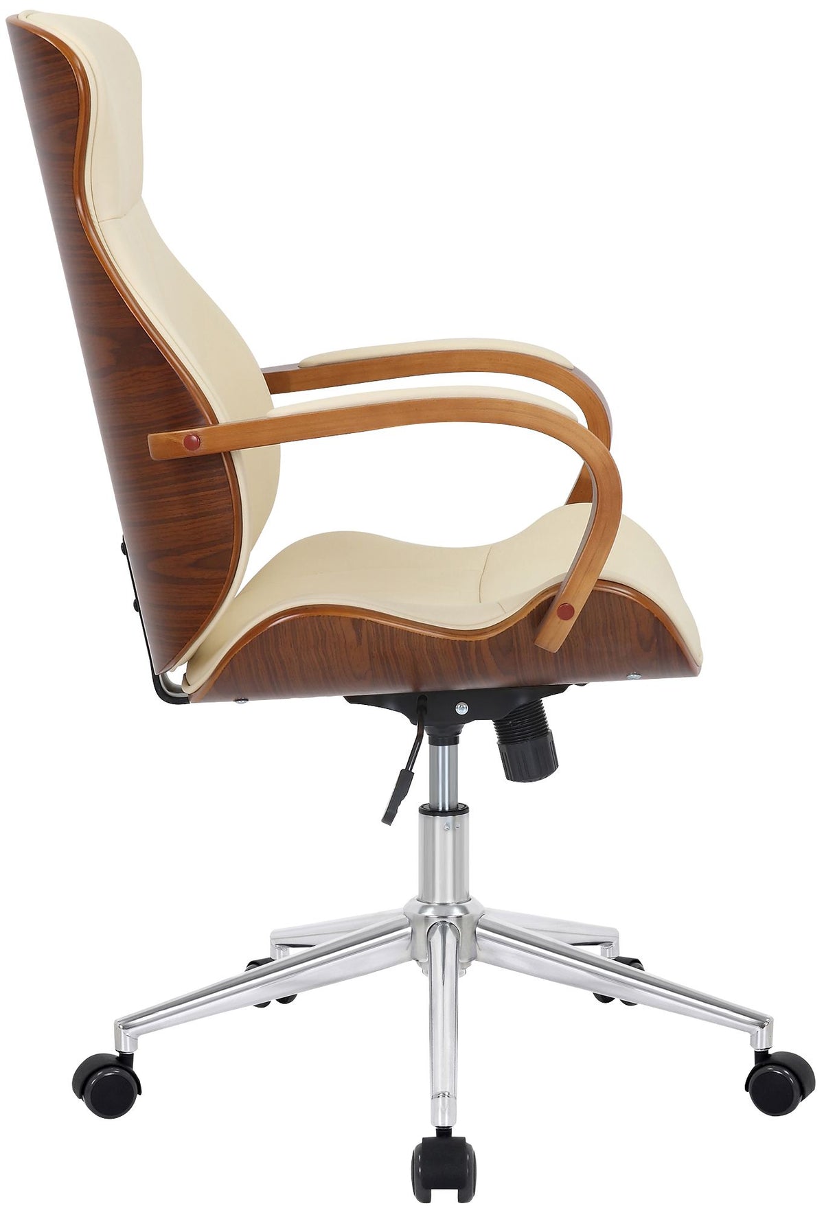 Bureaustoel Melilla Kunstleer walnoot/creme walnuss/creme
