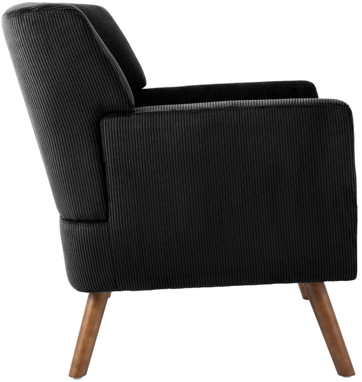 Fauteuil Kioni corduroy zwart schwarz