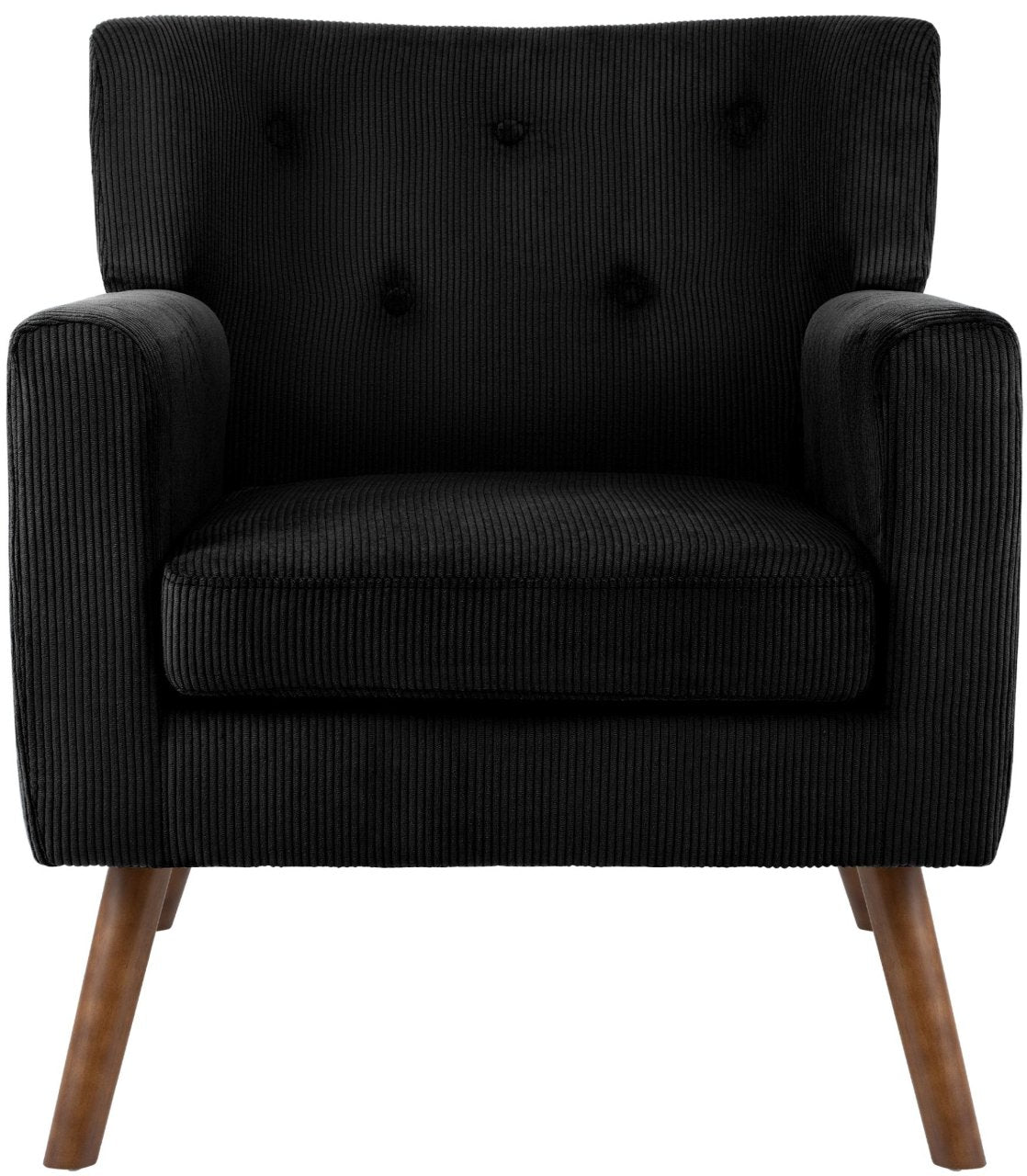 Fauteuil Kioni corduroy zwart schwarz
