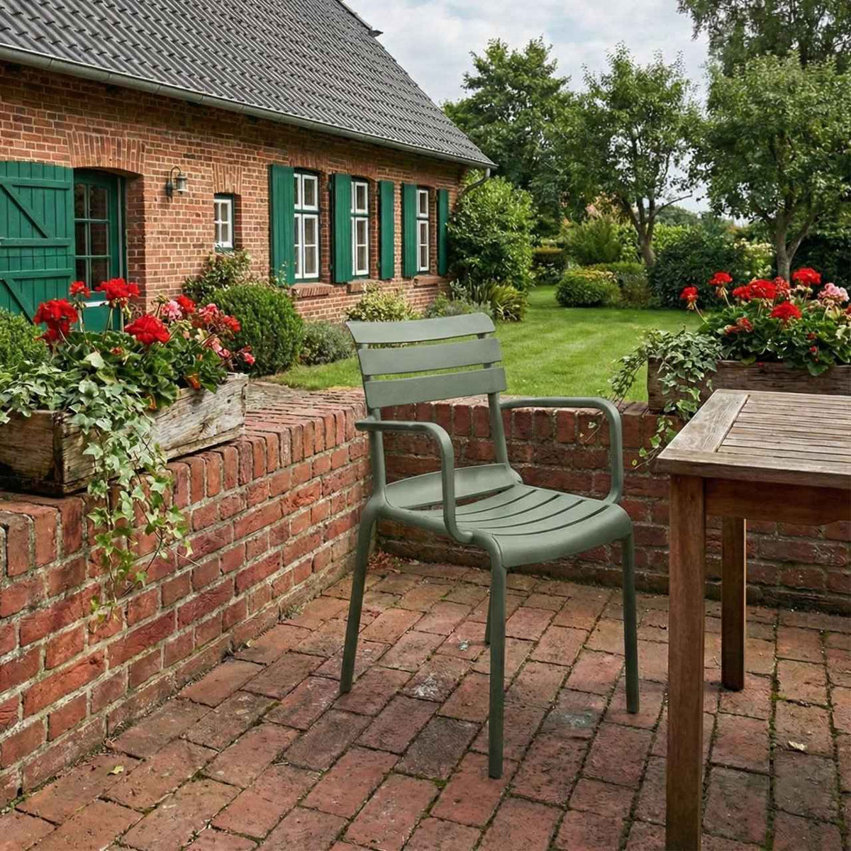 Tuinstoel Joliya olijf oliv