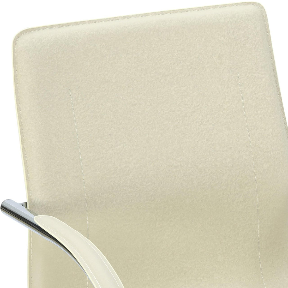 Sledestoel Noeleen kunstleer creme creme