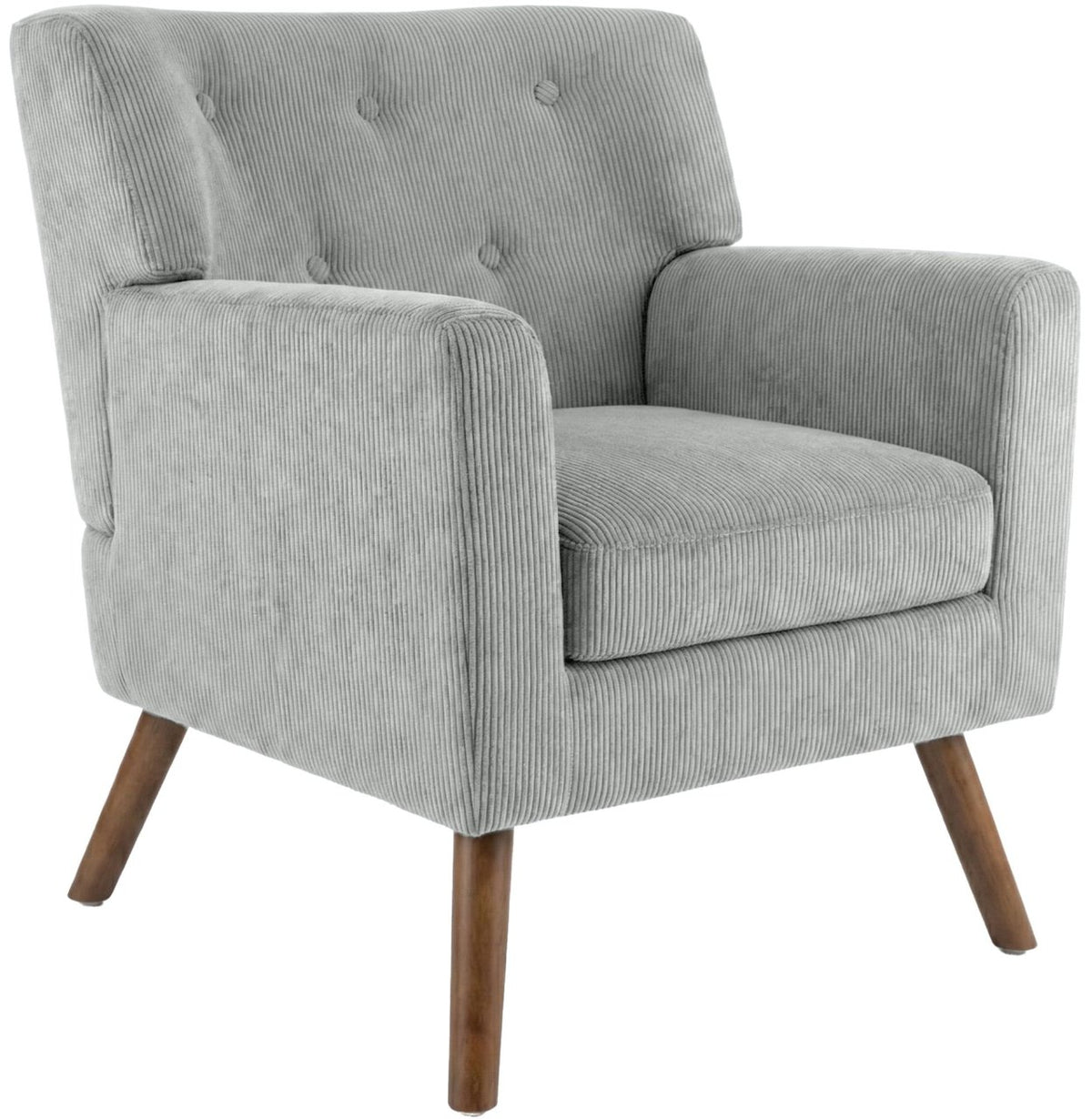 Fauteuil Kioni corduroy grijs grau