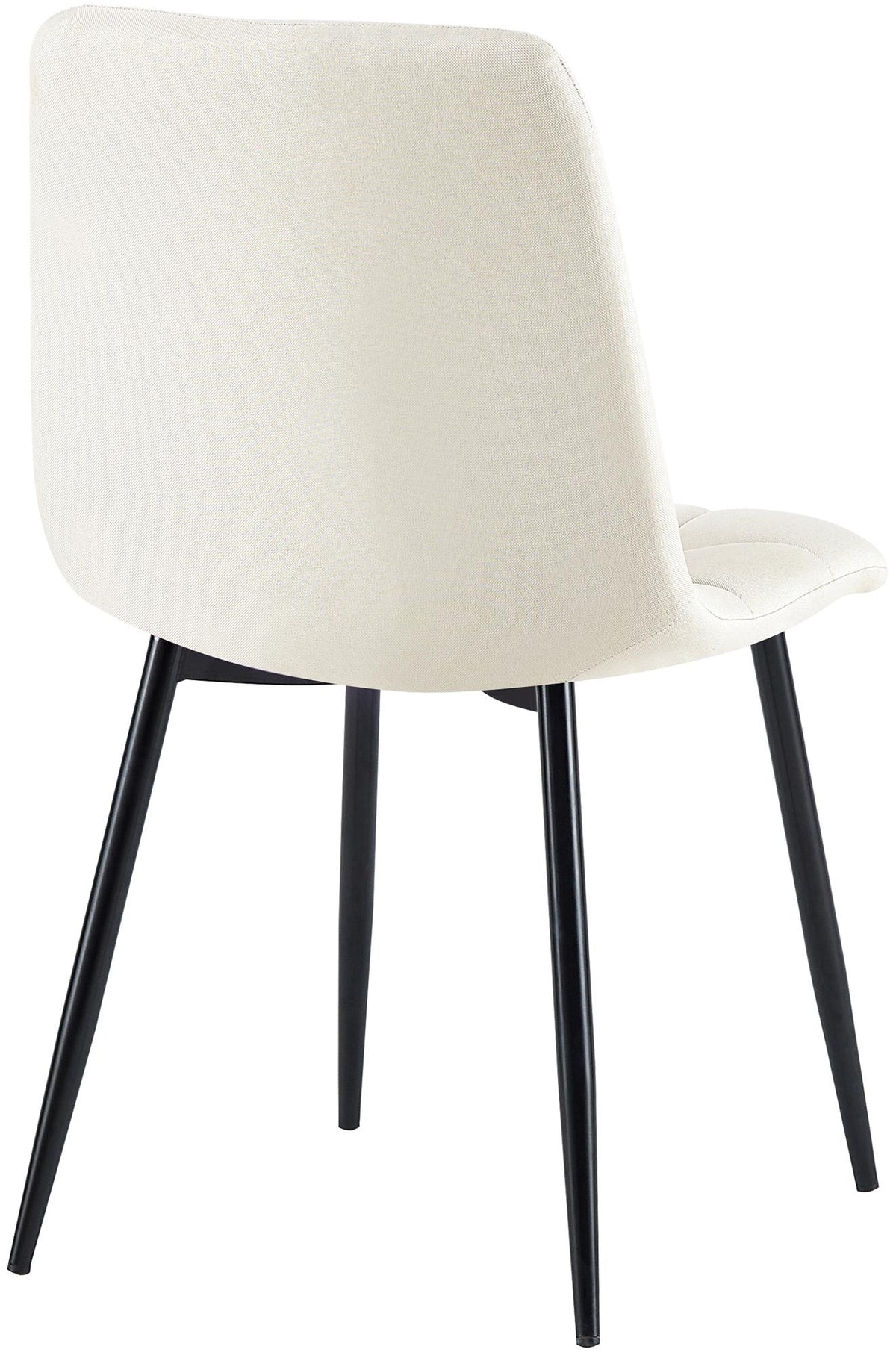 Set van 4 eetkamerstoelen Antibes stof creme creme