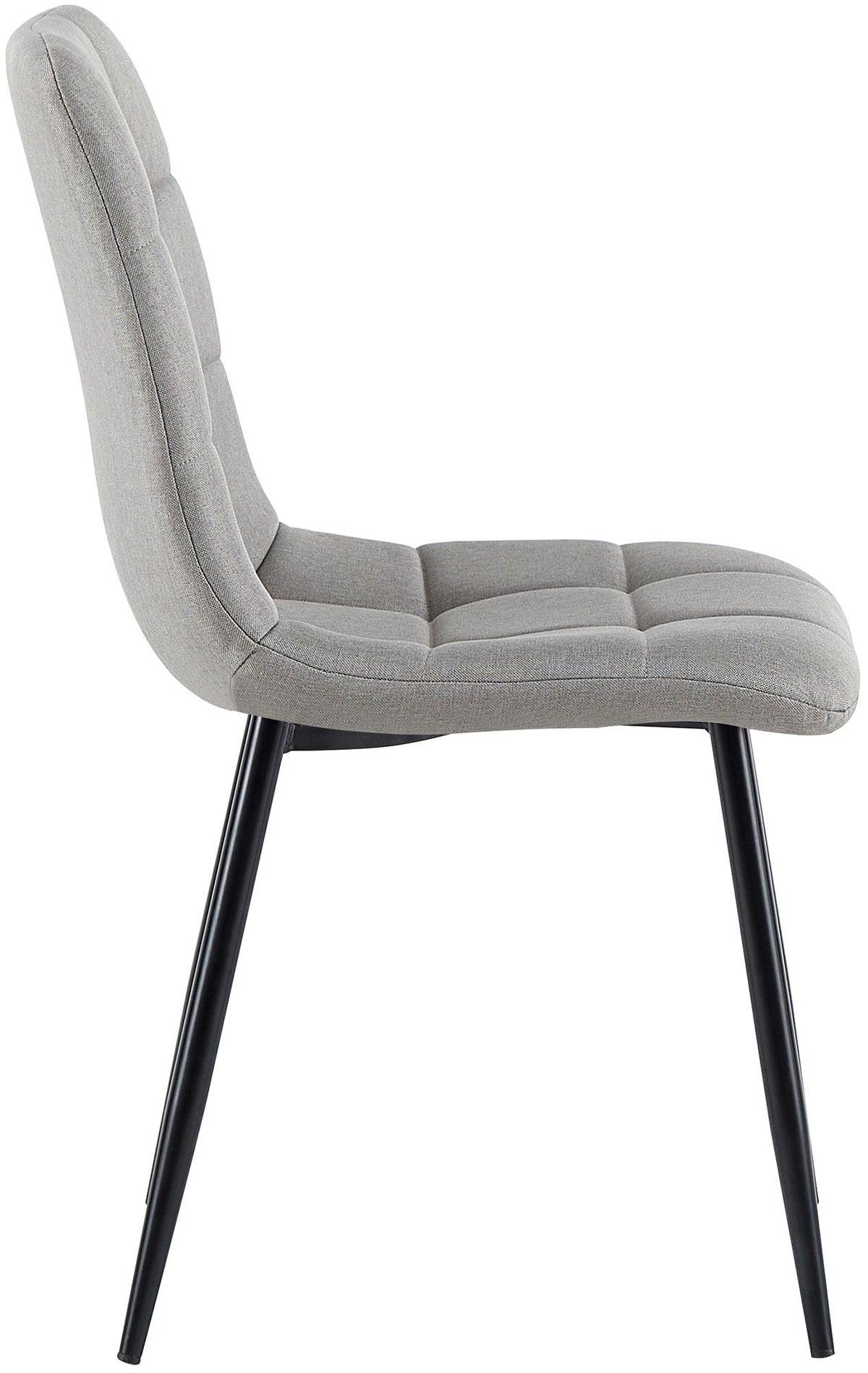 Set van 4 eetkamerstoelen Antibes stof licht grijs hellgrau
