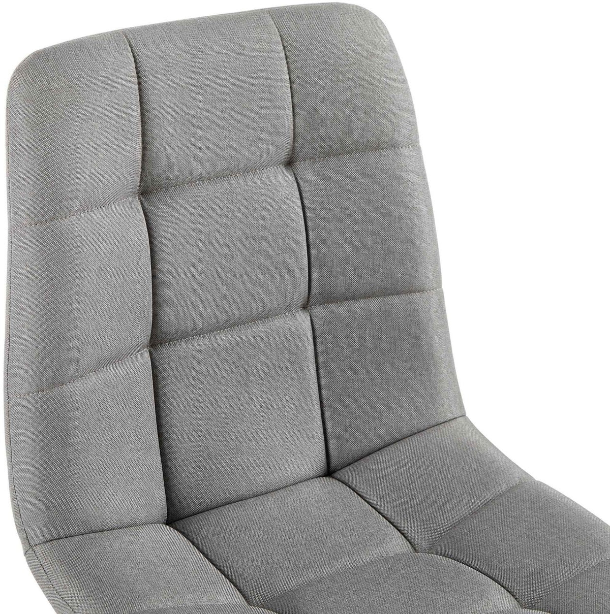 Set van 4 eetkamerstoelen Antibes stof licht grijs hellgrau