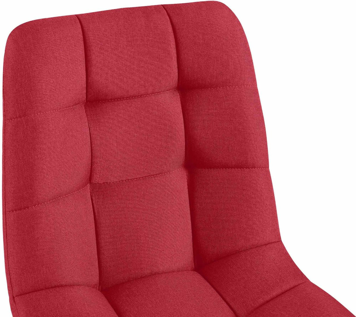 Set van 4 eetkamerstoelen Antibes stof rood rot