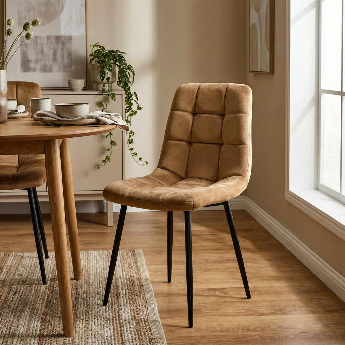 Eetkamerstoel Antibes taupe taupe