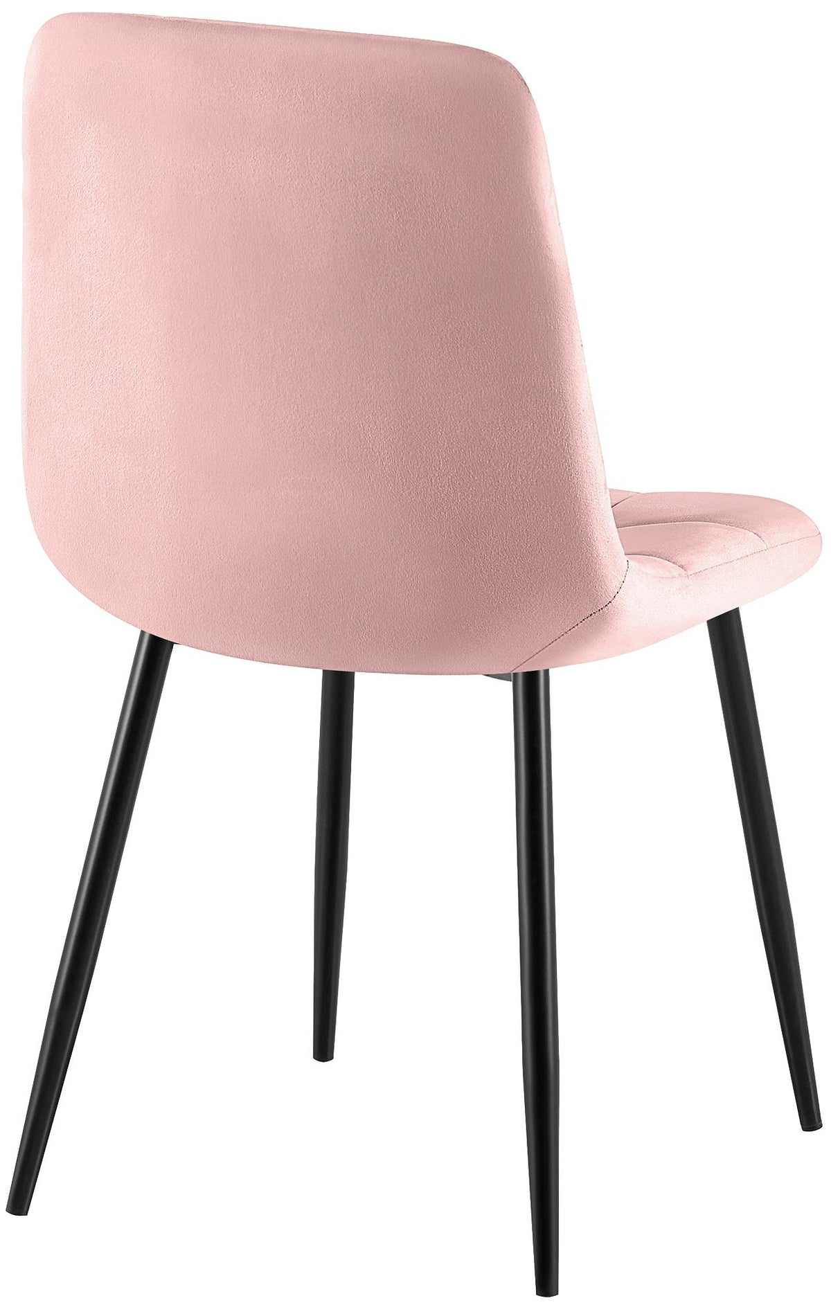 Set van 4 Eetkamerstoelen Antibes Fluweel roze pink