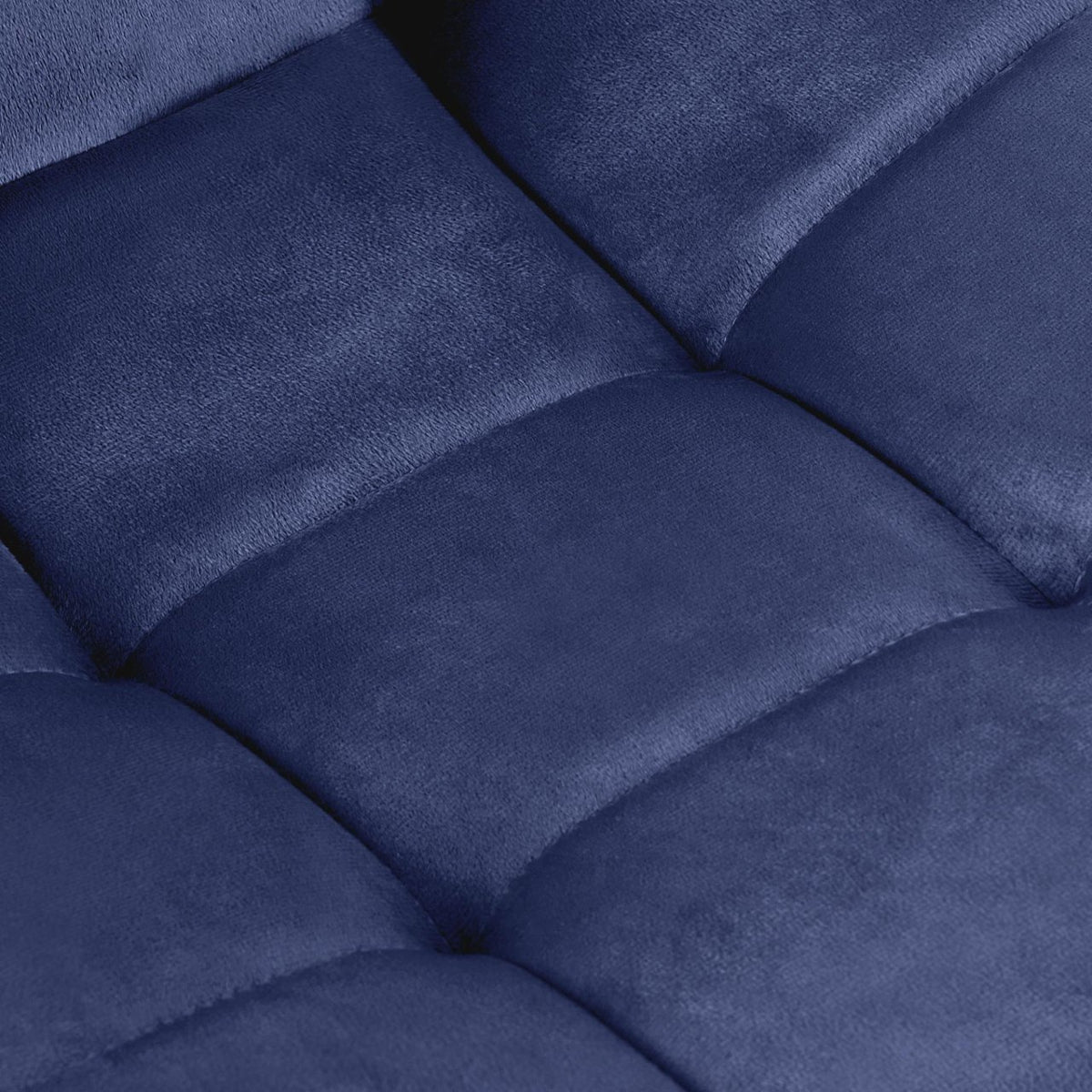 Set van 4 Eetkamerstoelen Antibes Fluweel blauw blau