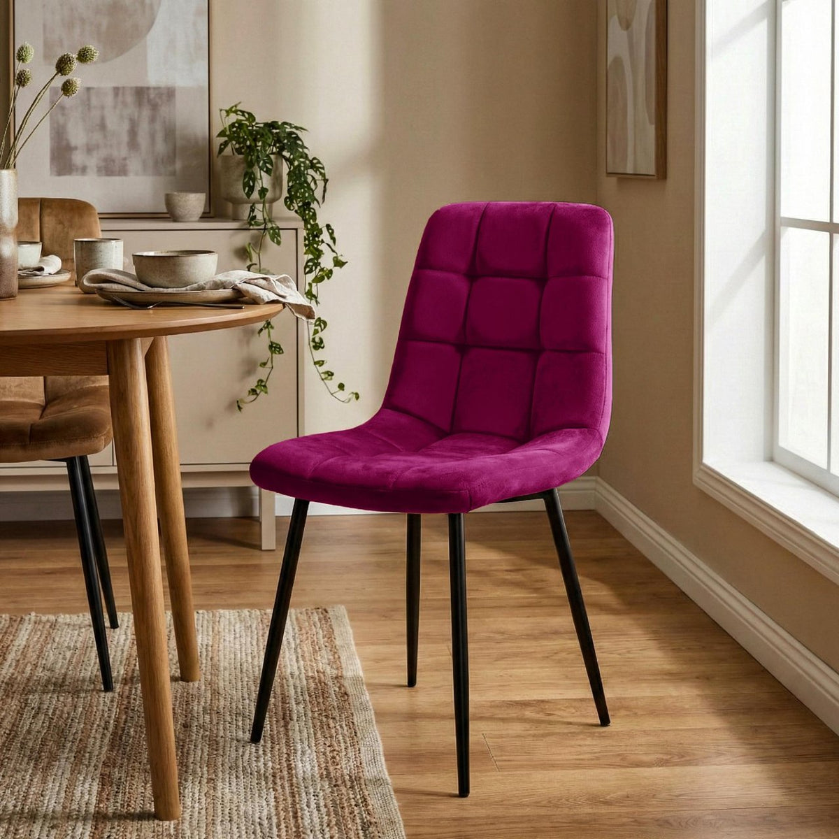 Eetkamerstoel Antibes purper lila