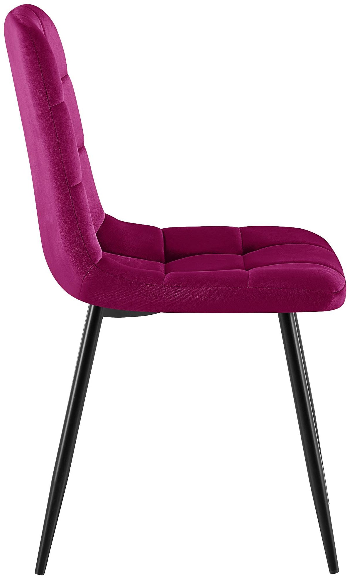 Set van 4 Eetkamerstoelen Antibes Fluweel purper lila