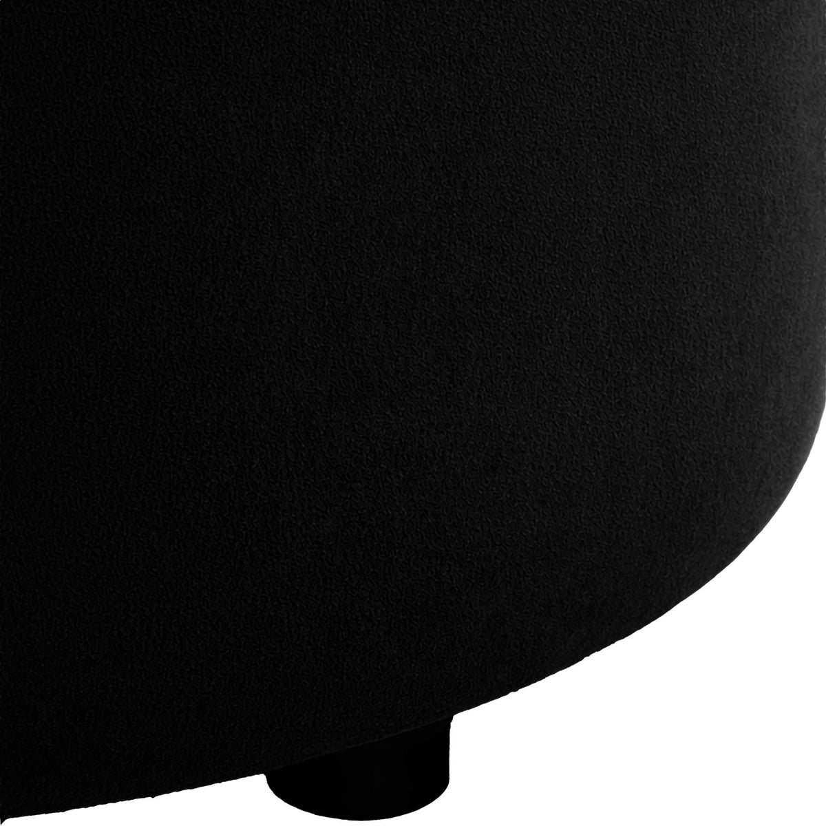 Poef Pantin fluweel zwart schwarz