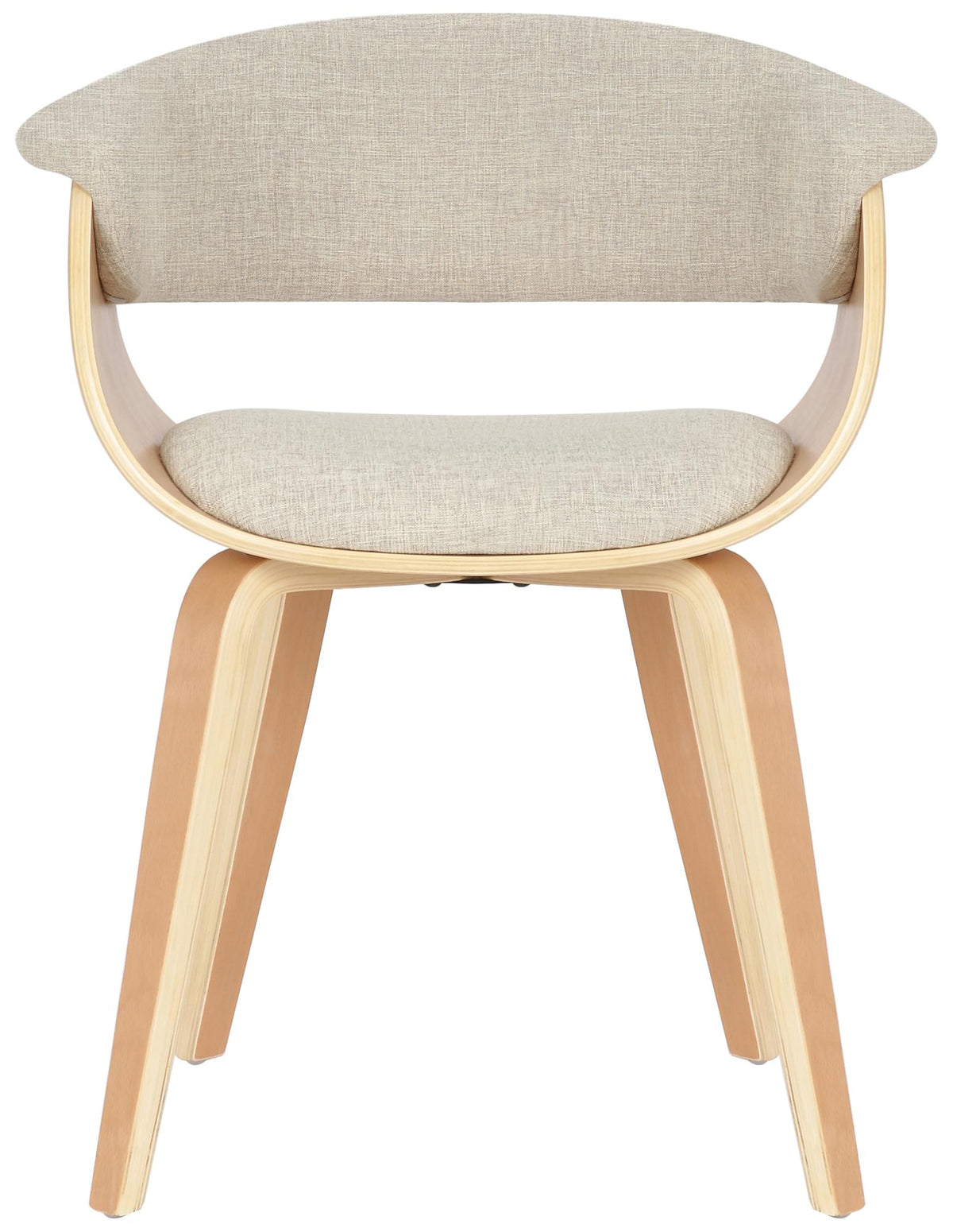 Set van 2 Eetkamerstoelen Bruce stof natura/creme natura/creme