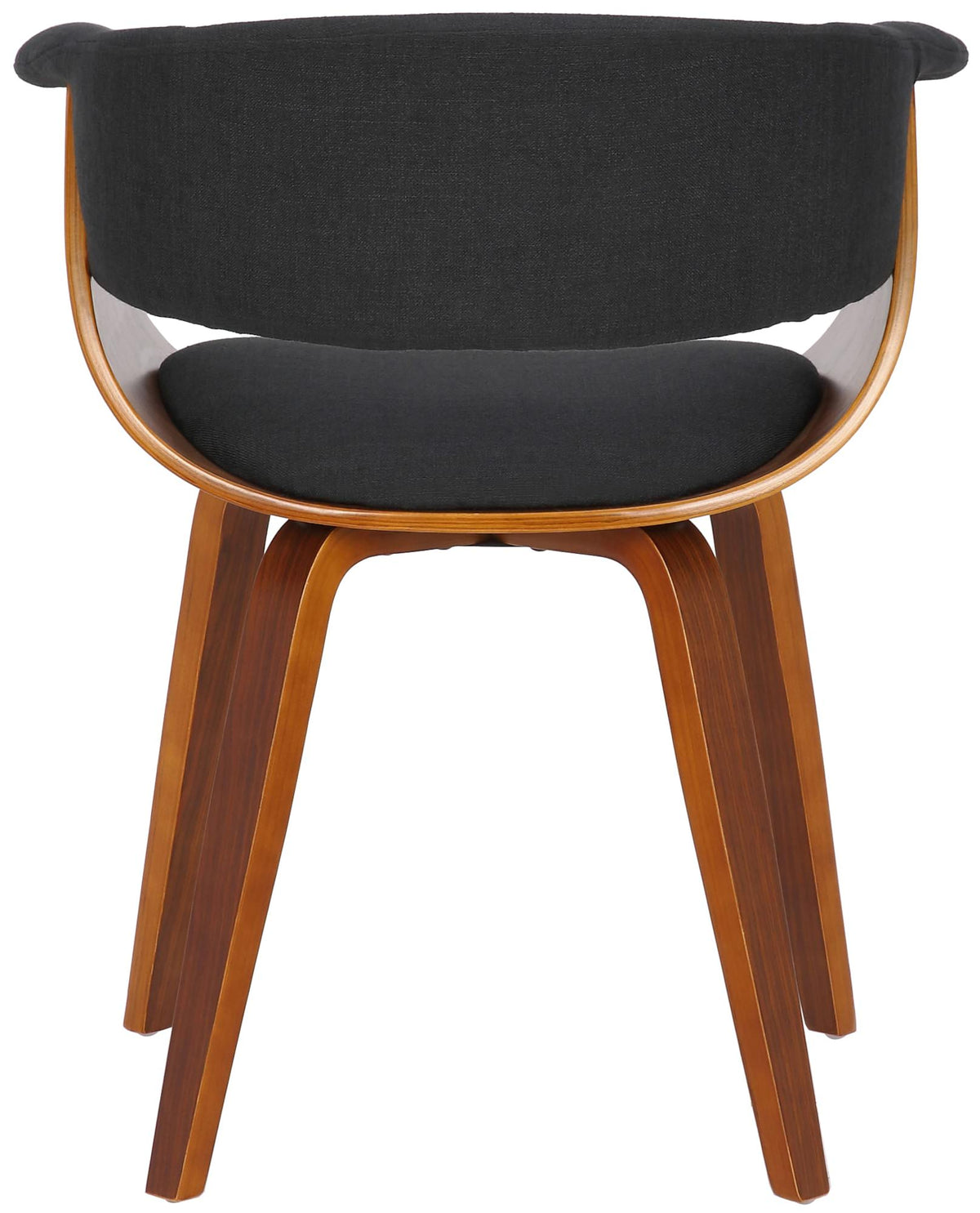 Set van 2 Eetkamerstoelen Bruce stof walnoot/zwart walnuss/schwarz