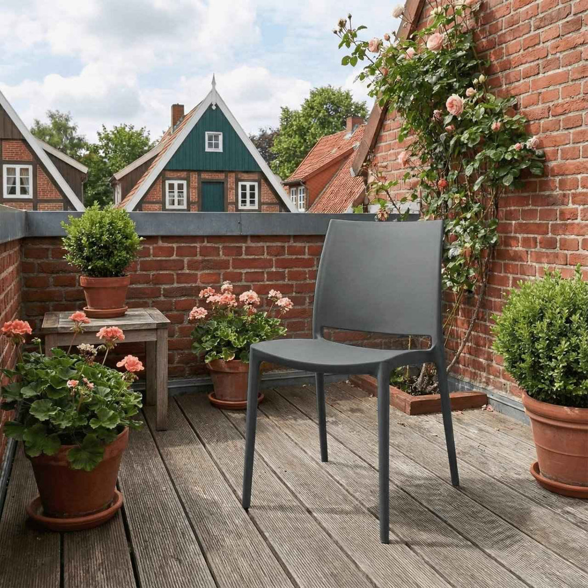 Tuinstoel Meton donkergrijs dunkelgrau