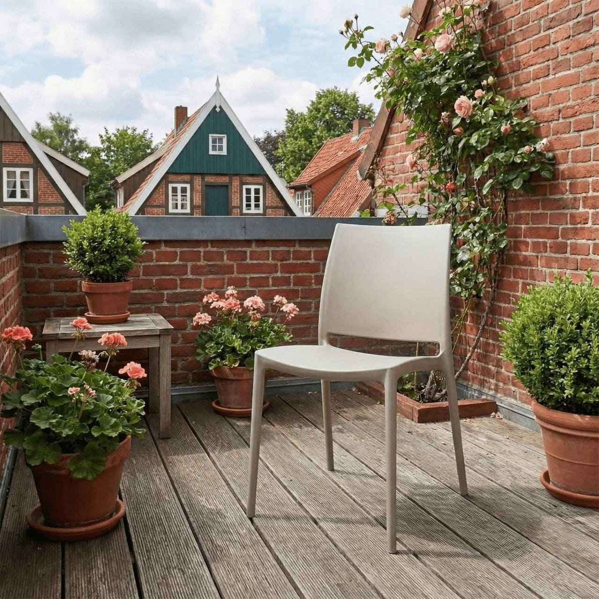 Set van 2 Tuinstoelen Meton taupe taupe