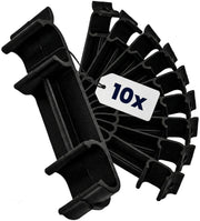 10er Set Verbinder Ken schwarz